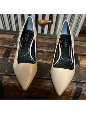 Charles David Cream Heels for Women